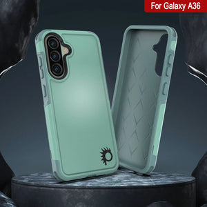 Punkcase Galaxy A36 Case, [Serie Spartan 2.0] Cubierta de servicio pesado resistente [verde azulado] [verde azulado]