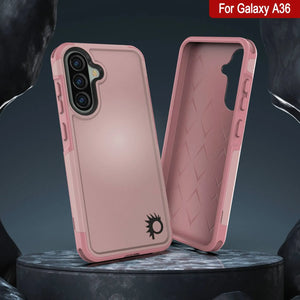 Punkcase Galaxy A36 Case, [Serie Spartan 2.0] Carrera de servicio pesado resistente [rosa]
