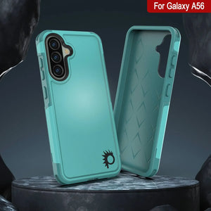 Punkcase Galaxy A56 Case, [Serie Spartan 2.0] Carrera de servicio pesado resistente [azul claro]