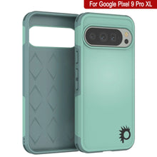 Cargar imagen en el visor de la galería, Punkcase Google Pixel 9 Pro XL Case, [Serie Spartan 2.0] Cubierta de servicio pesado resistente con protector de pantalla incorporado [verde azulado]
