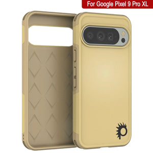 Punkcase Google Pixel 9 Pro XL Case, [Serie Spartan 2.0] Cubierta de servicio pesado transparente con protector de pantalla incorporado [Amarillo]