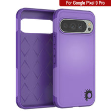 Cargar imagen en el visor de la galería, Punkcase Google Pixel 9 Pro Case, [Serie Spartan 2.0] Cubierta de servicio pesado resistente con protector de pantalla incorporado [Púrpura]
