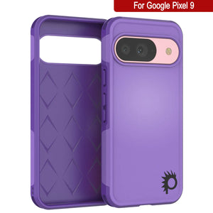 Punkcase Google Pixel 9 Case, [Serie Spartan 2.0] Cubierta de servicio pesado resistente con protector de pantalla incorporado [Purple]