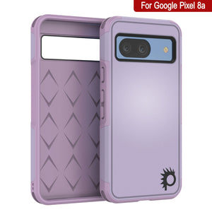 Funda PunkCase para Google Pixel 9 Pro, [Serie Spartan 2.0], transparente, resistente y duradera, con protector de pantalla incorporado [lila]