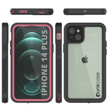 Cargar imagen en el visor de la galería, iPhone 14 Plus Waterproof Case, Punkcase [Extreme Series] Armor Cover W/ Built In Screen Protector [Pink] (Color in image: Red)
