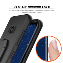 Load image into Gallery viewer, Galaxy S8 Case, Punkcase Magnetix Protective TPU Cover W/ Kickstand, Screen Protector [Black] 
