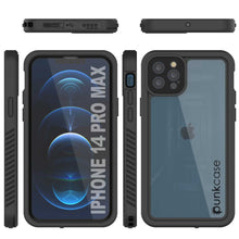 Cargar imagen en el visor de la galería, iPhone 14 Pro Max Waterproof Case, Punkcase [Extreme Series] Armor Cover W/ Built In Screen Protector [Black] (Color in image: Red)
