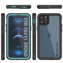 Cargar imagen en el visor de la galería, iPhone 14 Pro Max Waterproof Case, Punkcase [Extreme Series] Armor Cover W/ Built In Screen Protector [Teal] (Color in image: Red)
