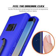 Cargar imagen en el visor de la galería, Galaxy Note 8 Case, Punkcase Magnetix Protective TPU Cover W/ Kickstand, Screen Protector [Blue] 
