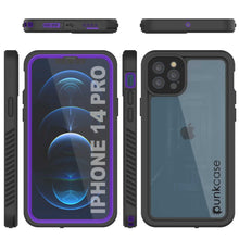 Cargar imagen en el visor de la galería, iPhone 14 Pro Waterproof Case, Punkcase [Extreme Series] Armor Cover W/ Built In Screen Protector [Purple] (Color in image: Red)
