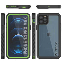 Cargar imagen en el visor de la galería, Products iPhone 14 Pro Max Waterproof Case, Punkcase [Extreme Series] Armor Cover W/ Built In Screen Protector [Light Green] (Color in image: Red)
