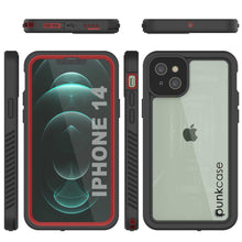 Cargar imagen en el visor de la galería, iPhone 14  Waterproof Case, Punkcase [Extreme Series] Armor Cover W/ Built In Screen Protector [Red] (Color in image: Teal)
