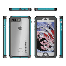 Cargar imagen en el visor de la galería, iPhone 8+ Plus Waterproof Case, Ghostek® Atomic 3.0 Teal Series (Color in image: Pink)
