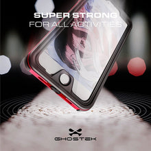 Cargar imagen en el visor de la galería, iPhone 8+ Plus Waterproof Case, Ghostek® Atomic 3.0 Black Series | Underwater | Touch-ID 
