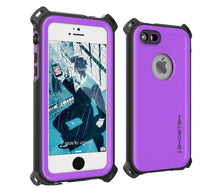 Cargar imagen en el visor de la galería, iPhone SE/5S/5 Waterproof Case, Ghostek® Nautical Purple Series| Underwater | Aluminum Frame (Color in image: Teal)
