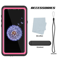 Cargar imagen en el visor de la galería, Galaxy S9 Waterproof Case, Punkcase [Extreme Series] [Slim Fit] [IP68 Certified] [Shockproof] [Snowproof] [Dirproof] Armor Cover W/ Built In Screen Protector for Samsung Galaxy S9 [Pink] (Color in image: Clear)
