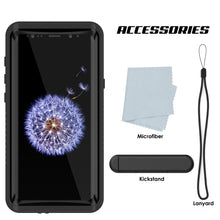 Cargar imagen en el visor de la galería, Galaxy S9 PLUS Waterproof Case, Punkcase [Extreme Series] [Slim Fit] [Shock/Snow proof] [Dirproof] Armor Cover W/ Built In Screen Protector [Black] 
