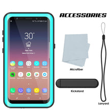 Cargar imagen en el visor de la galería, Galaxy S9 Waterproof Case PunkCase StudStar Teal Thin 6.6ft Underwater IP68 Shock/Snow Proof (Color in image: light green)
