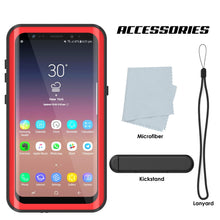 Cargar imagen en el visor de la galería, Galaxy S9 Waterproof Case PunkCase StudStar Red Thin 6.6ft Underwater IP68 Shock/Snow Proof (Color in image: light green)

