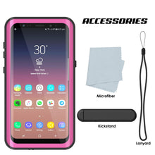 Cargar imagen en el visor de la galería, Galaxy S9 Waterproof Case PunkCase StudStar Pink Thin 6.6ft Underwater IP68 Shock/Snow Proof (Color in image: light green)
