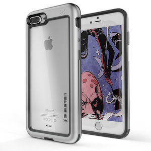 iPhone 7+ Plus Case, Ghostek®  Atomic Slim Series  for iPhone 7+ Plus Rugged Heavy Duty Case[SILVER] (Color in image: Silver)
