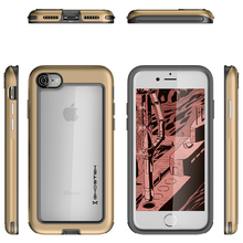 Cargar imagen en el visor de la galería, iPhone 7 Case, Ghostek®  Atomic Slim Series  for iPhone 7 Rugged Heavy Duty Case [GOLD] (Color in image: Red)
