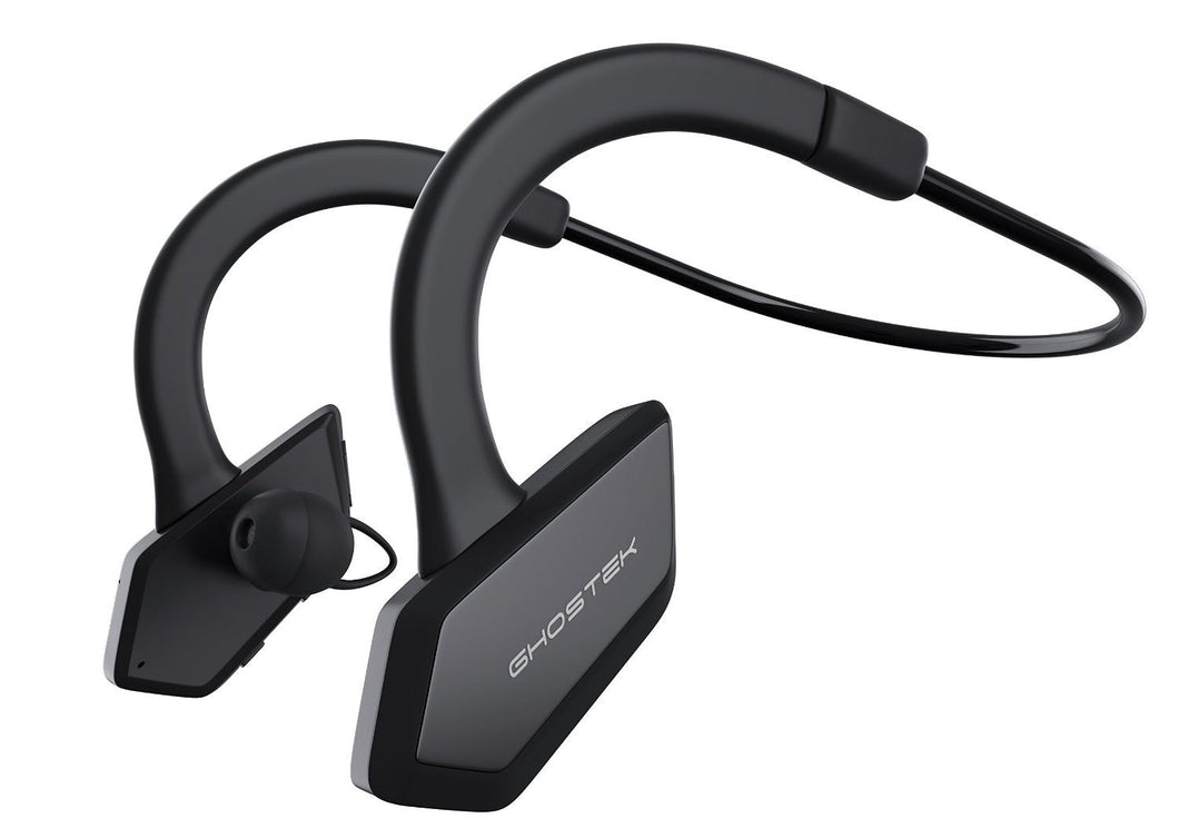 Headphones Bluetooth, Ghostek Earblades Black Sweatproof Bluetooth 4.1 Headphones Water Resistant (Color in image: black)