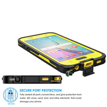 Cargar imagen en el visor de la galería, Galaxy S6 Waterproof Case Punkcase SpikeStar Yellow Water/Shock/Dirt/Snow Proof | Lifetime Warranty (Color in image: light blue)

