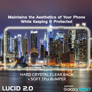 Note 7 Case Punkcase® LUCID 2.0 Clear Series Series w/ PUNK SHIELD Screen Protector | Ultra Fit (Color in image: teal)