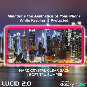 Note 7 Case Punkcase® LUCID 2.0 Pink Series w/ PUNK SHIELD Screen Protector | Ultra Fit (Color in image: teal)