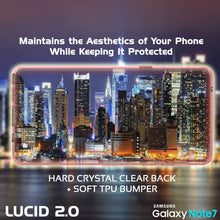Cargar imagen en el visor de la galería, Note 7 Case Punkcase® LUCID 2.0 Crystal Pink Series w/ PUNK SHIELD Screen Protector | Ultra Fit (Color in image: black)
