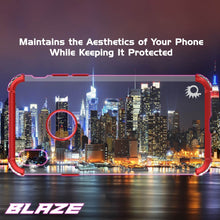 Cargar imagen en el visor de la galería, iPhone X Case, Punkcase [BLAZE SERIES] Protective Cover W/ PunkShield Screen Protector [Shockproof] [Slim Fit] for Apple iPhone 10 [Red] (Color in image: Silver)
