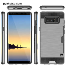 Cargar imagen en el visor de la galería, Galaxy Note 8 Case, PUNKcase [SLOT Series] Slim Fit  Samsung Note 8  [Grey] (Color in image: Navy)
