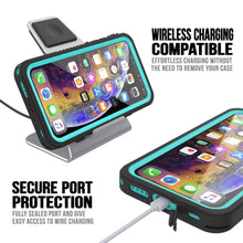 Cargar imagen en el visor de la galería, iPhone 11 Waterproof Case, Punkcase [Extreme Series] Armor Cover W/ Built In Screen Protector [Teal] (Color in image: Light Blue)
