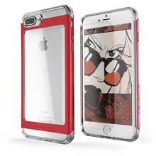 Cargar imagen en el visor de la galería, iPhone 8+ Plus Case, Ghostek® Cloak 2.0 Series for Apple iPhone 8+ Plus Slim Protective Red Armor Case Cover (Color in image: Red)
