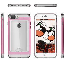 Cargar imagen en el visor de la galería, iPhone 7+ Plus Case, Ghostek Pink Cloak 2.0 Pink Series w/ Screen Protector | Aluminum Frame (Color in image: Red)
