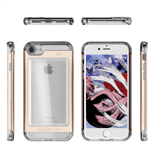 Cargar imagen en el visor de la galería, iPhone 7 Case, Ghostek® Cloak 2.0 Gold w/ Explosion-Proof Screen Protector | Aluminum Frame (Color in image: Black)
