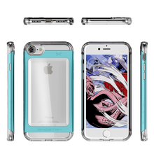 Cargar imagen en el visor de la galería, iPhone 8 Case, Ghostek® Cloak 2.0 Series for Apple iPhone 8 Slim Protective Armor Case Cover | Explosion-Proof Screen Protector | Aluminum Frame | TPU Shell | Warranty | Ultra Fit (Teal) (Color in image: Black)
