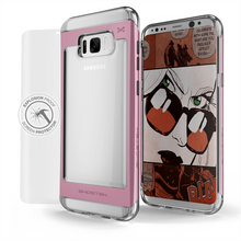 Cargar imagen en el visor de la galería, Galaxy S8 Plus Case, Ghostek Pink 2.0 Pink Series w/ ExplosionProof Screen Protector | Aluminum Frame (Color in image: Pink)
