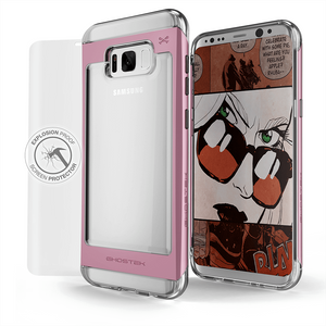 Galaxy S8 Plus Case, Ghostek Pink 2.0 Pink Series w/ ExplosionProof Screen Protector | Aluminum Frame (Color in image: Pink)
