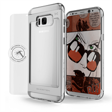 Cargar imagen en el visor de la galería, Galaxy S8 Plus Case, Ghostek® 2.0 Silver Series w/ Explosion-Proof Screen Protector | Aluminum Frame (Color in image: Silver)
