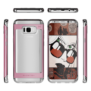 Galaxy S8 Plus Case, Ghostek Pink 2.0 Pink Series w/ ExplosionProof Screen Protector | Aluminum Frame (Color in image: Red)