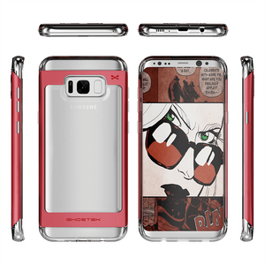 Galaxy S8 Plus Case, Ghostek® 2.0 Red Series w/ Explosion-Proof Screen Protector | Aluminum Frame (Color in image: Pink)