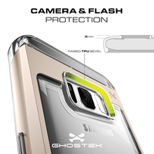Cargar imagen en el visor de la galería, CAMERA &amp; FLASH PROTECTION 2mm (an RAISED TPU BEVEL (Color in image: Gold)
