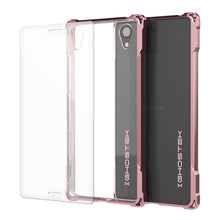 Cargar imagen en el visor de la galería, Xperia X Case, Ghostek® Covert Peach Seriesr | Clear TPU | Warranty | Screen Protector | Ultra Fit (Color in image: Peach)

