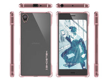 Cargar imagen en el visor de la galería, Xperia X Case, Ghostek® Covert Peach Seriesr | Clear TPU | Warranty | Screen Protector | Ultra Fit (Color in image: Rose Pink)
