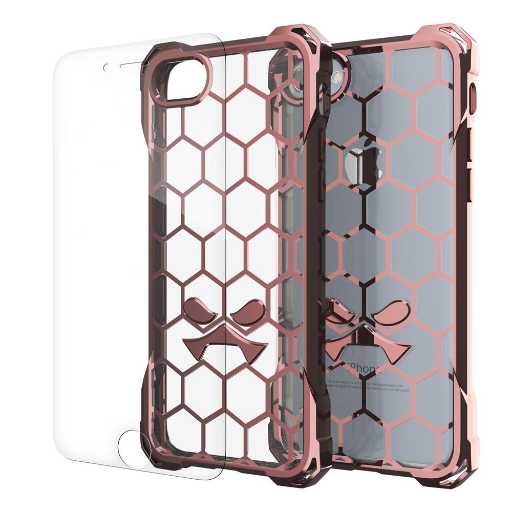 iPhone 8 Case, Ghostek® Covert Rose Pink, Premium Impact Protective Armor | Warranty (Color in image: rose pink)