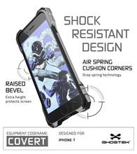 Cargar imagen en el visor de la galería, iPhone 7 Case, Ghostek® Covert Space Grey, Premium Impact Armor | Lifetime Warranty Exchange (Color in image: teal)
