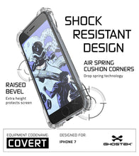 Cargar imagen en el visor de la galería, iPhone 8+ Plus Case, Ghostek® Covert Clear, Premium Impact Protective Armor | Warranty (Color in image: gold)
