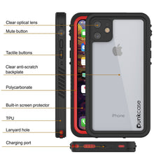 Cargar imagen en el visor de la galería, iPhone 11 Waterproof Case, Punkcase [Extreme Series] Armor Cover W/ Built In Screen Protector [Red] (Color in image: Light Green)
